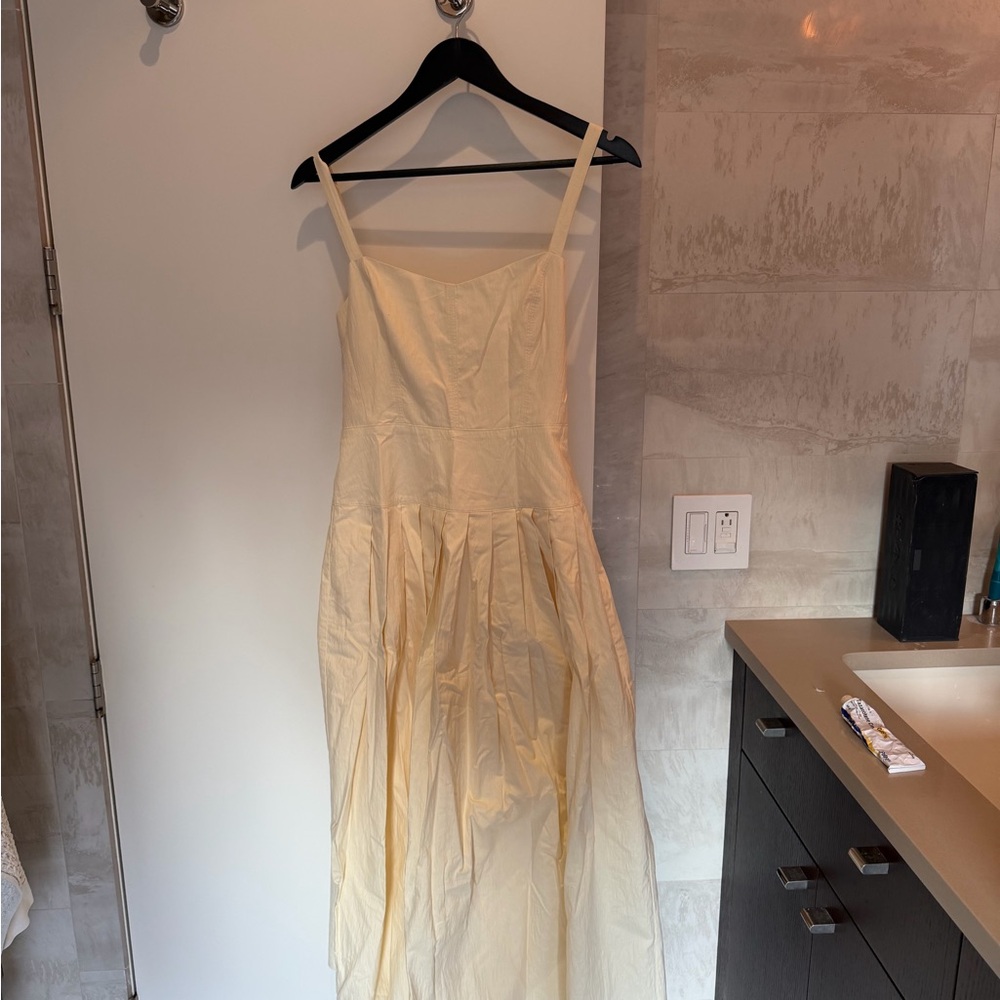 J. Crew Yellow Drop Waist Dress Small